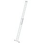 Aluminium 2-delige opsteekladder  - met stabilisatiebalk/werkhoogte 8.3 m/ladderlengte uitgeschoven 7.22 m/ladderlengte ingeschoven 4.14 m/aantal sporten 2x14/breedte ladder 420 mm