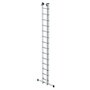 Aluminium 2-delige opsteekladder  - met stabilisatiebalk/werkhoogte 8.3 m/ladderlengte uitgeschoven 7.22 m/ladderlengte ingeschoven 4.14 m/aantal sporten 2x14/breedte ladder 420 mm