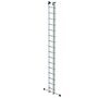 Aluminium 2-delige opsteekladder  - met stabilisatiebalk/werkhoogte 9.4 m/ladderlengte uitgeschoven 8.34 m/ladderlengte ingeschoven 4.74 m/aantal sporten 2x16/breedte ladder 420 mm