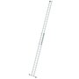 Aluminium 2-delige opsteekladder  - met stabilisatiebalk/werkhoogte 10.3 m/ladderlengte uitgeschoven 9.18 m/ladderlengte ingeschoven 5.3 m/aantal sporten 2x18/breedte ladder 420 mm