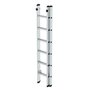 Aluminium 2-delige opsteekladder  - zonder stabilisatiebalk/werkhoogte 4.1 m/ladderlengte uitgeschoven 2.96 m/ladderlengte ingeschoven 1.94 m/aantal sporten 2x6/breedte ladder 420 mm
