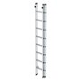 Aluminium 2-delige opsteekladder  - zonder stabilisatiebalk/werkhoogte 5.2 m/ladderlengte uitgeschoven 4.08 m/ladderlengte ingeschoven 2.5 m/aantal sporten 2x8/breedte ladder 420 mm