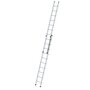 Aluminium 2-delige opsteekladder  - zonder stabilisatiebalk/werkhoogte 6 m/ladderlengte uitgeschoven 4.92 m/ladderlengte ingeschoven 3 m/aantal sporten 2x10/breedte ladder 420 mm