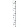Aluminium 2-delige opsteekladder  - zonder stabilisatiebalk/werkhoogte 6 m/ladderlengte uitgeschoven 4.92 m/ladderlengte ingeschoven 3 m/aantal sporten 2x10/breedte ladder 420 mm