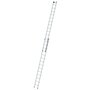 Aluminium 2-delige opsteekladder  - zonder stabilisatiebalk/werkhoogte 8.3 m/ladderlengte uitgeschoven 7.22 m/ladderlengte ingeschoven 4.14 m/aantal sporten 2x14/breedte ladder 420 mm