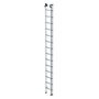 Aluminium 2-delige opsteekladder  - zonder stabilisatiebalk/werkhoogte 8.3 m/ladderlengte uitgeschoven 7.22 m/ladderlengte ingeschoven 4.14 m/aantal sporten 2x14/breedte ladder 420 mm