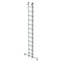 Aluminium 2-delige opsteekladder  - met Nivello stabilisatiebalk/werkhoogte 7.2 m/ladderlengte uitgeschoven 6.04 m/ladderlengte ingeschoven 3.62 m/aantal sporten 2x12/breedte ladder 420 mm