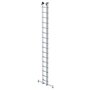 Aluminium 2-delige opsteekladder  - met Nivello stabilisatiebalk/werkhoogte 9.4 m/ladderlengte uitgeschoven 8.34 m/ladderlengte ingeschoven 4.74 m/aantal sporten 2x16/breedte ladder 420 mm