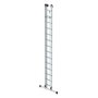 Aluminium 2-delige optrekladder  - met stabilisatiebalk/werkhoogte 8.3 m/ladderlengte uitgeschoven 7.22 m/ladderlengte ingeschoven 4.18 m/aantal sporten 2x14/breedte ladder 420 mm