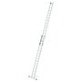 Aluminium 2-delige optrekladder  - met stabilisatiebalk/werkhoogte 9.4 m/ladderlengte uitgeschoven 8.34 m/ladderlengte ingeschoven 4.74 m/aantal sporten 2x16/breedte ladder 420 mm