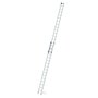 Aluminium 2-delige optrekladder  - zonder stabilisatiebalk/werkhoogte 9.4 m/ladderlengte uitgeschoven 8.34 m/ladderlengte ingeschoven 4.74 m/aantal sporten 2x16/breedte ladder 420 mm