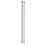 Aluminium 2-delige optrekladder  - zonder stabilisatiebalk/werkhoogte 10.3 m/ladderlengte uitgeschoven 9.18 m/ladderlengte ingeschoven 5.3 m/aantal sporten 2x18/breedte ladder 420 mm