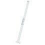 Aluminium 2-delige optrekladder  - met Nivello stabilisatiebalk/werkhoogte 10.3 m/ladderlengte uitgeschoven 9.18 m/ladderlengte ingeschoven 5.3 m/aantal sporten 2x18/breedte ladder 420 mm