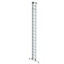 Aluminium 2-delige optrekladder  - met Nivello stabilisatiebalk/werkhoogte 10.3 m/ladderlengte uitgeschoven 9.18 m/ladderlengte ingeschoven 5.3 m/aantal sporten 2x18/breedte ladder 420 mm