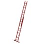Kunststof 2-delige opsteekladder  - met stabilisatiebalk/werkhoogte 6.3 m/ladderlengte uitgeschoven 5.29 m/ladderlengte ingeschoven 3 m/aantal sporten 2x10/breedte ladder 420 mm