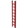 Kunststof 2-delige opsteekladder  - zonder stabilisatiebalk/werkhoogte 5.2 m/ladderlengte uitgeschoven 4.18 m/ladderlengte ingeschoven 2.5 m/aantal sporten 2x8/breedte ladder 420 mm