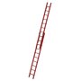 Kunststof 2-delige opsteekladder  - zonder stabilisatiebalk/werkhoogte 6.3 m/ladderlengte uitgeschoven 5.29 m/ladderlengte ingeschoven 3 m/aantal sporten 2x10/breedte ladder 420 mm