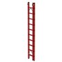 Kunststof 2-delige opsteekladder  - zonder stabilisatiebalk/werkhoogte 6.3 m/ladderlengte uitgeschoven 5.29 m/ladderlengte ingeschoven 3 m/aantal sporten 2x10/breedte ladder 420 mm