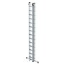 Aluminium 3-delige opsteekladder  - met stabilisatiebalk/werkhoogte 10.8 m/ladderlengte uitgeschoven 9.78 m/ladderlengte ingeschoven 4.18 m/aantal sporten 3x14/breedte ladder 500 mm