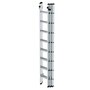 Aluminium 3-delige opsteekladder  - zonder stabilisatiebalk/werkhoogte 6.9 m/ladderlengte uitgeschoven 5.86 m/ladderlengte ingeschoven 2.5 m/aantal sporten 3x8/breedte ladder 500 mm