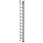 Aluminium 3-delige opsteekladder  - zonder stabilisatiebalk/werkhoogte 9.7 m/ladderlengte uitgeschoven 8.66 m/ladderlengte ingeschoven 3.62 m/aantal sporten 3x12/breedte ladder 500 mm