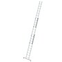 Aluminium 3-delige opsteekladder  - met Nivello stabilisatiebalk/werkhoogte 8 m/ladderlengte uitgeschoven 6.98 m/ladderlengte ingeschoven 3 m/aantal sporten 3x10/breedte ladder 500 mm
