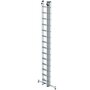 Aluminium 3-delige opsteekladder  - met Nivello stabilisatiebalk/werkhoogte 10.8 m/ladderlengte uitgeschoven 9.78 m/ladderlengte ingeschoven 4.18 m/aantal sporten 3x14/breedte ladder 500 mm