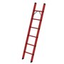 Volkunststof enkele ladder - zonder stabilisatiebalk/werkhoogte 3 m/ladderlengte 1,92 m/aantal sporten 6/breedte ladder 420 mm