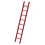 Volkunststof enkele ladder - zonder stabilisatiebalk/werkhoogte 3,6 m/ladderlengte 2,48 m/aantal sporten 8/breedte ladder 420 mm