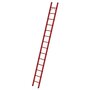 Volkunststof enkele ladder - zonder stabilisatiebalk/werkhoogte 5,3 m/ladderlengte 4,15 m/aantal sporten 14/breedte ladder 420 mm