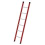 Kunststof enkele ladder - zonder stabilisatiebalk/werkhoogte 3 m/ladderlengte 1,91 m/aantal sporten 6/breedte ladder 420 mm
