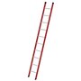 Kunststof enkele ladder - zonder stabilisatiebalk/werkhoogte 4,1 m/ladderlengte 3 m/aantal sporten 10/breedte ladder 420 mm