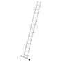 Aluminium enkele ladder - met stabilisatiebalk/werkhoogte 5.3 m/ladderlengte 4.2 m/aantal sporten 14/breedte ladder 350 mm