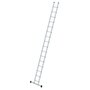 Aluminium enkele ladder - met stabilisatiebalk/werkhoogte 5.8 m/ladderlengte 4.7 m/aantal sporten 16/breedte ladder 350 mm