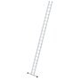 Aluminium enkele ladder - met stabilisatiebalk/werkhoogte 7.5 m/ladderlengte 6.4 m/aantal sporten 22/breedte ladder 350 mm
