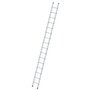 Aluminium enkele ladder  - zonder stabilisatiebalk/werkhoogte 5.8 m/ladderlengte 4.72 m/aantal sporten 16/breedte ladder 420 mm