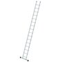 Aluminium enkele ladder  - met stabilisatiebalk/werkhoogte 5.8 m/ladderlengte 4.7 m/aantal sporten 16/breedte ladder 420 mm