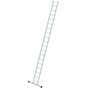 Aluminium enkele ladder  - met stabilisatiebalk/werkhoogte 6.4 m/ladderlengte 5.26 m/aantal sporten 18/breedte ladder 420 mm