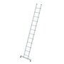 Aluminium enkele ladder  - met Nivello stabilisatiebalk/werkhoogte 4.7 m/ladderlengte 3.59 m/aantal sporten 12/breedte ladder 420 mm