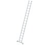 Aluminium enkele ladder  - met Nivello stabilisatiebalk/werkhoogte 5.8 m/ladderlengte 4.72 m/aantal sporten 16/breedte ladder 420 mm