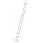 Aluminium enkele ladder  - met Nivello stabilisatiebalk/werkhoogte 8.1 m/ladderlengte 6.97 m/aantal sporten 24/breedte ladder 420 mm