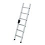 Aluminium enkele ladder  - zonder stabilisatiebalk/werkhoogte 2.8 m/ladderlengte 1.65 m/aantal treden 6/breedte ladder 420 mm
