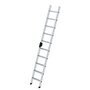 Aluminium enkele ladder  - zonder stabilisatiebalk/werkhoogte 3.8 m/ladderlengte 2.65 m/aantal treden 10/breedte ladder 420 mm