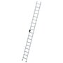 Aluminium enkele ladder  - zonder stabilisatiebalk/werkhoogte 5.8 m/ladderlengte 4.65 m/aantal treden 18/breedte ladder 420 mm