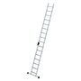 Aluminium enkele ladder  - met stabilisatiebalk/werkhoogte 5.3 m/ladderlengte 4.14 m/aantal treden 16/breedte ladder 420 mm