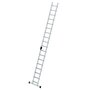 Aluminium enkele ladder  - met stabilisatiebalk/werkhoogte 5.8 m/ladderlengte 4.64 m/aantal treden 18/breedte ladder 420 mm