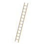 Houten enkele ladder - zonder stabilisatiebalk/werkhoogte 4.7 m/ladderlengte 3.6 m/aantal sporten 12/breedte ladder 420 mm