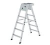 Aluminium trap tweezijdig oploopbaar - werkhoogte 2.900 mm/totale hoogte 1.380 mm/aantal treden 2x4/belastbaar tot 150 kg