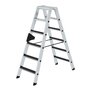 Aluminium trap tweezijdig oploopbaar met clip step R13 - werkhoogte 2.900 mm/totale hoogte 1.380 mm/aantal treden 2x6/belastbaar tot 150 kg