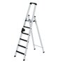 Aluminium trap eenzijdig oploopbaar met clip step - werkhoogte 3.400 mm/platformhoogte 1.380 mm/aantal treden 6/belastbaar tot 150 kg